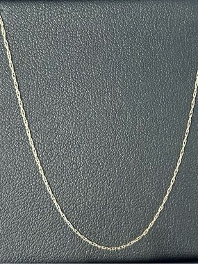 Delicate 10k Gold Rope Chain Necklace- 19”